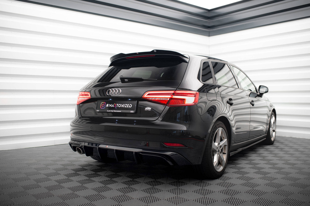 Diffuseur Arrière Complet Audi A3 Sportback 8V Facelift (Version avec embout d'échappement d'un seul côté)