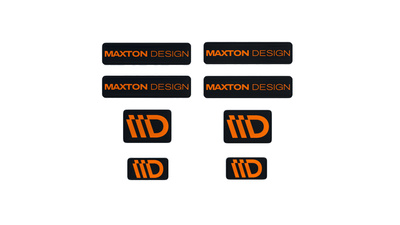 3D Noir et orange Maxton Design