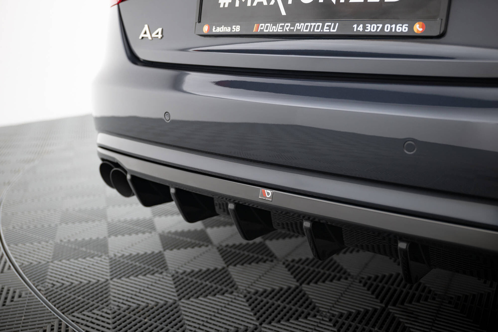 Diffuseur Arrière Complet Audi A4 B8 Facelift (Version double échappement simple face)