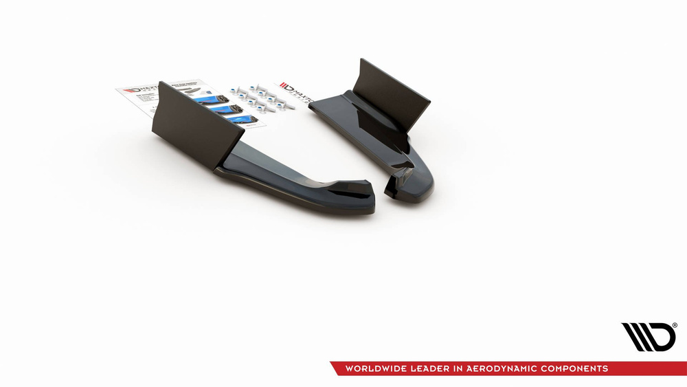Lames De Pare-Chocs Arrière Latérales V.1 + Ailerons Ford Mustang GT Mk6 Facelift
