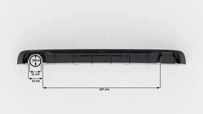 Diffuseur Arrière Complet V.1 Audi A4 S-line B9 (Version avec embouts d'échappement simples d'un côté)