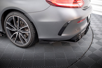 Street Pro Lame Du Pare Chocs Arriere + Flaps Mercedes-AMG C43 Coupe / Cabrio C205 Facelift / A205 Facelift