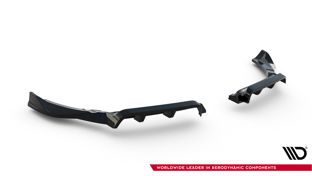 Arriere Splitter (avec une barre verticale) Porsche 718 Cayman GTS 982c