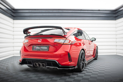 Arriere Splitter (avec une barre verticale) V.1 + Flaps Honda Civic Type-R Mk 11