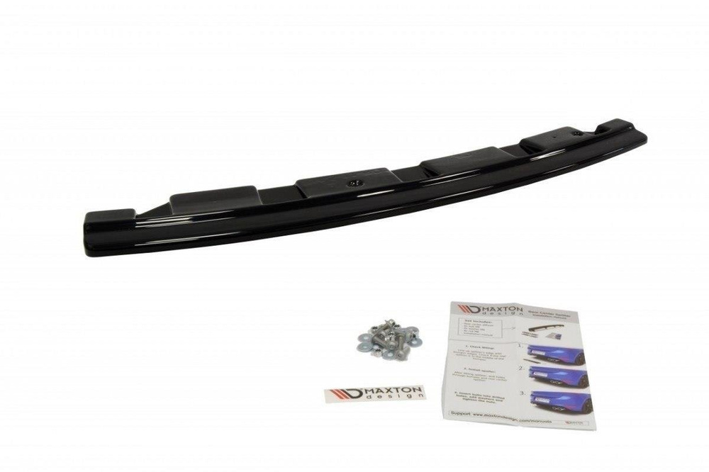 Arriere Splitter BMW 5 M-Pack Sedan/Touring F10/F11 - sans barres verticales (avec deux extrémités d'échappement doubles)