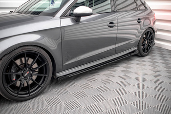 Street Pro Rajouts Des Bas De Caisse + Flaps Audi S3 / A3 S-Line Sportback 8V Facelift