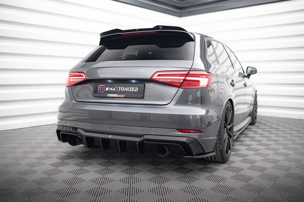 Diffuseur Arrière Complet Audi A3 S-Line Sportback 8V Facelift (Version avec échappements simples des deux côtés)