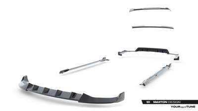 Set of Prepreg Carbon Fiber Splitters BMW X5 M-Pack G05 