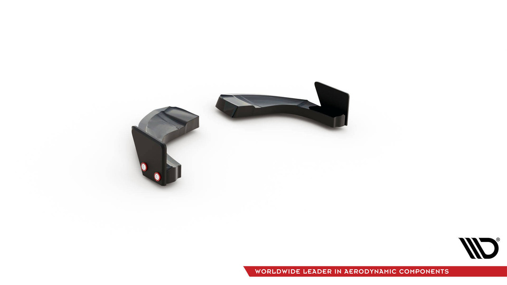 Lames De Pare-Chocs Arrière Latérales V.1 + Flaps Hyundai Kona N Mk1