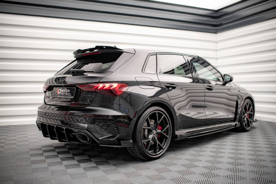 Street Pro Lame Du Pare Chocs Arriere + Flaps Audi RS3 Sportback 8Y