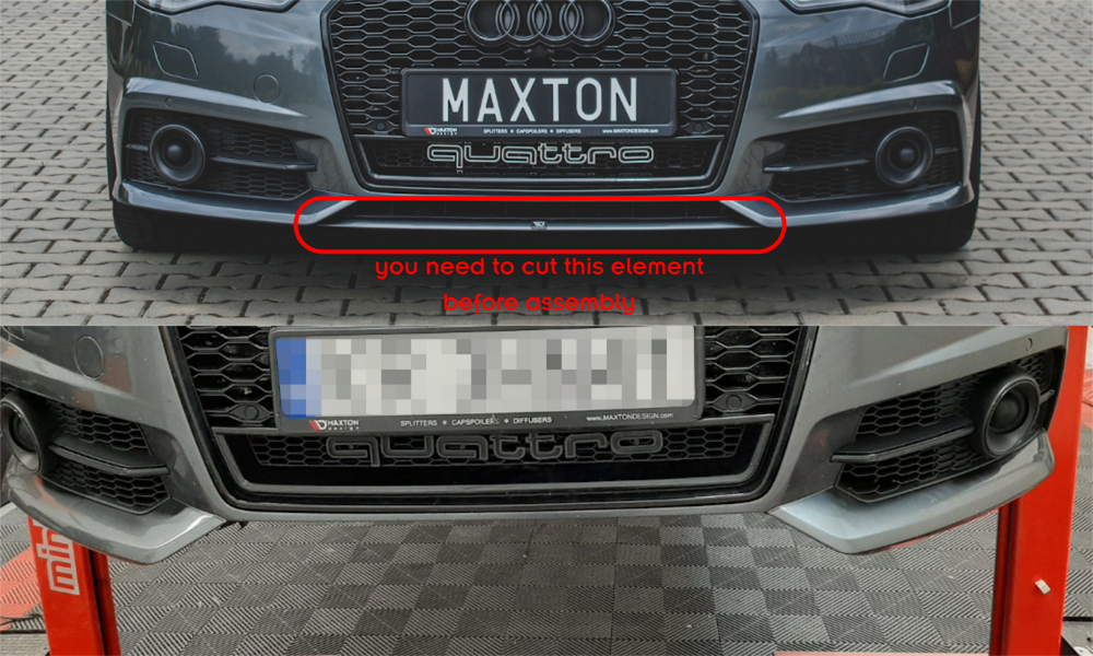 Lame De Pare-Chocs Avant Audi A6 / A6 C7 S-line/ S6 C7 Facelift