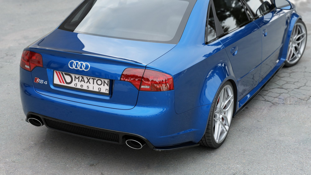 Lames De Pare-Chocs Arrière Latérales V.1 Audi RS4 Sedan B7