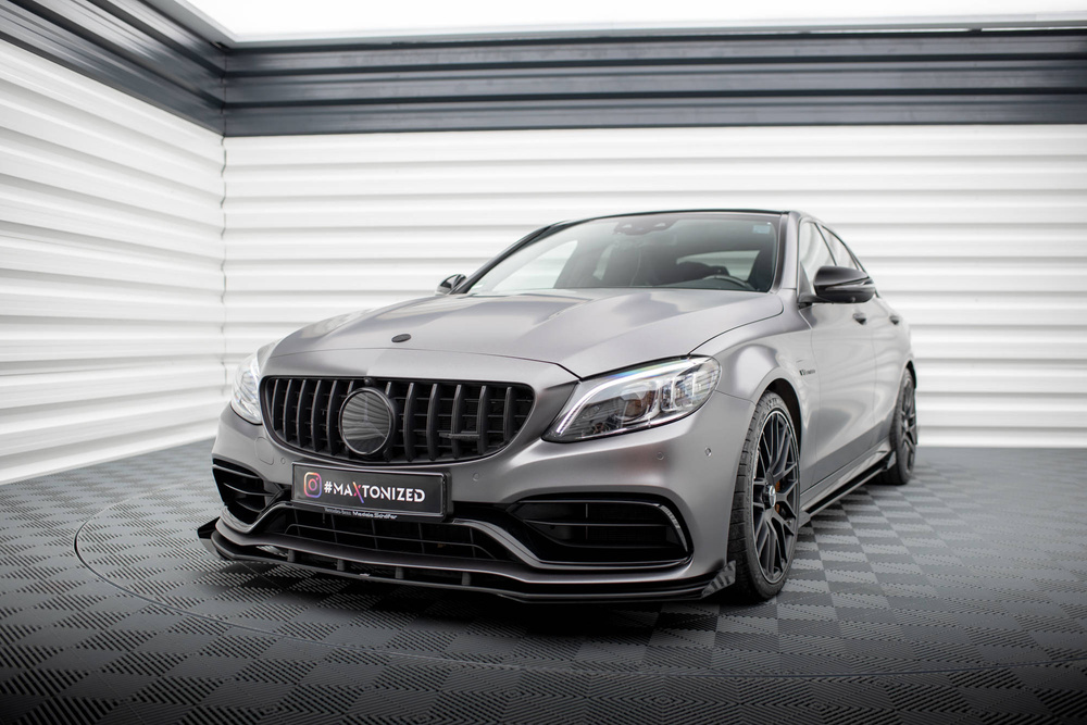 Street Pro Lame Du Pare-Chocs Avant  + Flaps Mercedes-AMG C63 Sedan / Estate W205 Facelift