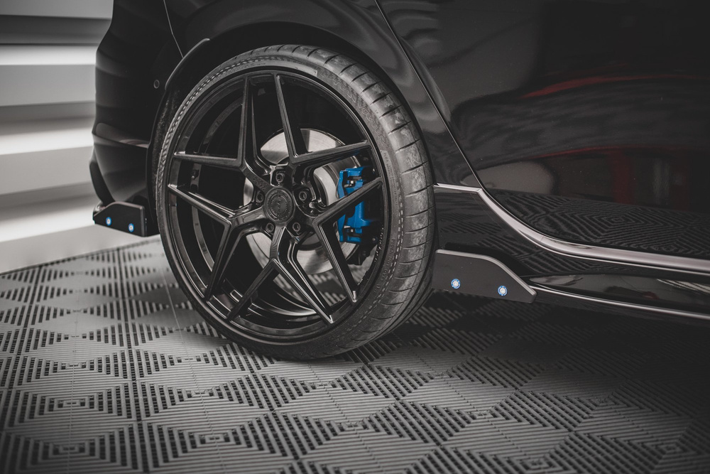 Lames De Pare-Chocs Arrière Latérales V.2 + Ailerons Volkswagen Golf R Hatchback Mk8