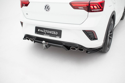 Central Arriere Splitter (avec une barre verticale) Volkswagen T-Roc R Mk1