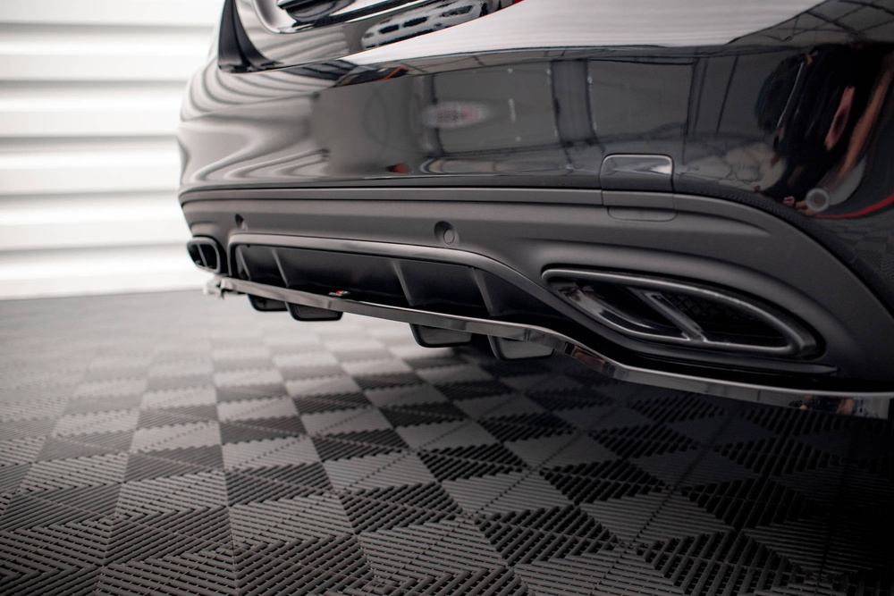 Arriere Splitter (avec une barre verticale) Mercedes-Benz C AMG-Line W205 Facelift