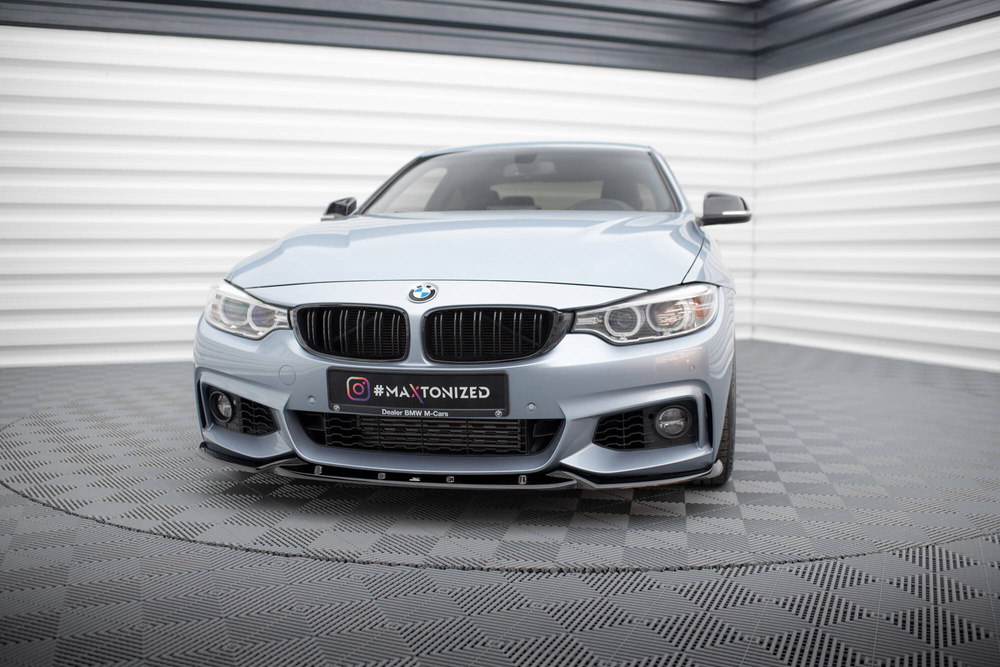 Lame Du Pare-Chocs Avant V.3 BMW 4 Coupe / Gran Coupe / Cabrio M-Pack F32 / F36 / F33