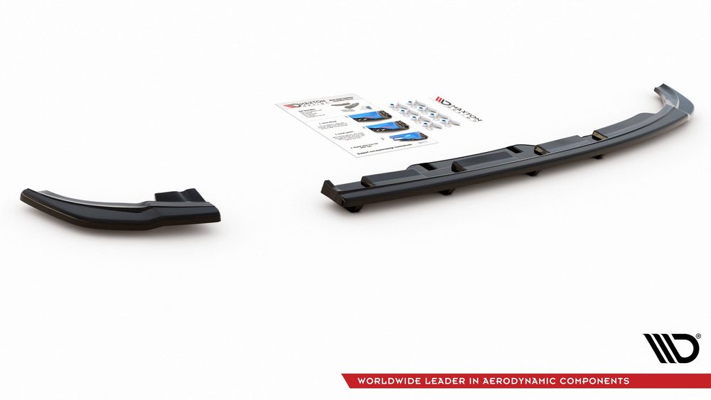 Arriere Splitter (avec une barre verticale) Volkswagen Polo GTI / R-line Mk6