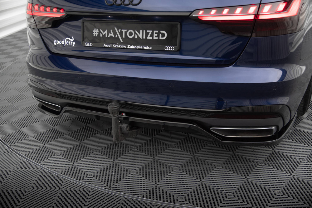 Arriere Splitter (avec une barre verticale) V.2 Audi A4 S-Line B9 Facelift