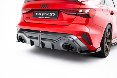 Fibre de Carbone Diffuseur Arrière Audi RS3 Sedan 8Y Facelift