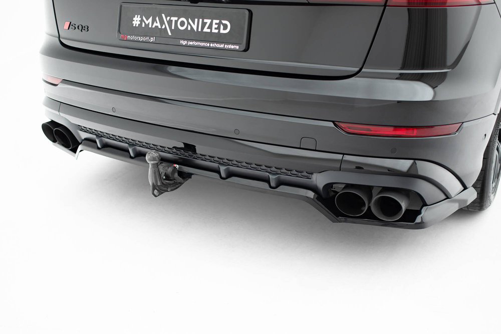 Arriere Splitter (avec une barre verticale) V.2 Audi SQ8 / Q8 S-Line Mk1 Facelift