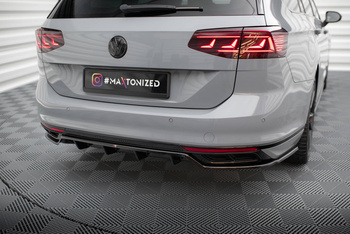 Arriere Splitter (avec une barre verticale) Volkswagen Passat R-Line B8 Facelift