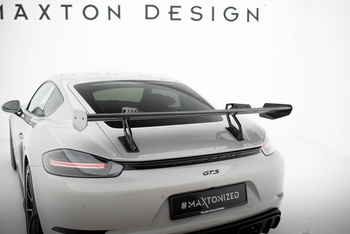 Carbon Spoiler With Upper Swan Mounting  V.2 Porsche 718 Cayman 982c