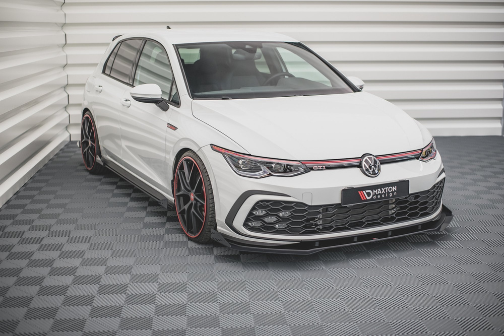 Street Pro Lame Du Pare-Chocs Avant + Flaps Volkswagen Golf GTI / GTE / GTD / R-Line Mk8
