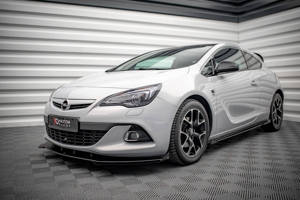 Street Pro Lame Du Pare-Chocs Avant V.1 + Flaps Opel Astra GTC OPC-Line J