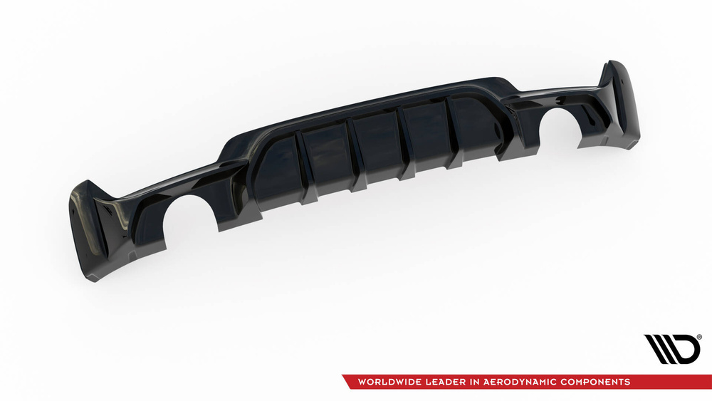 Diffuseur Arrière Complet BMW 4 Coupe / Gran Coupe / Cabrio M-Pack F32 / F36 / F33 (Version avec échappements simples des deux côtés)