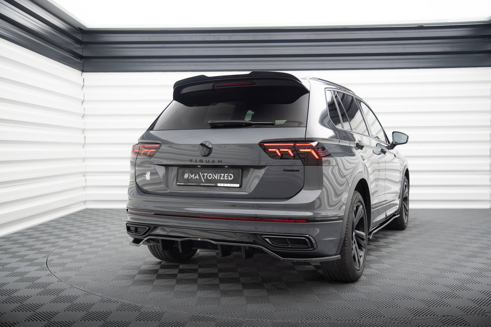 Arriere Splitter (avec une barre verticale) Volkswagen Tiguan R-Line Mk2 Facelift