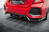 Arriere Splitter (avec une barre verticale) Honda Civic SI Mk10
