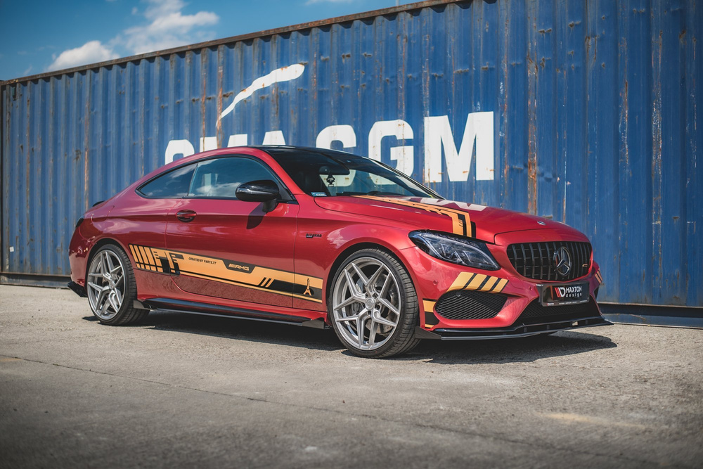 Street Pro Rajouts Des Bas De Caisse + Flaps Mercedes-AMG C43 / AMG-Line Coupe C205