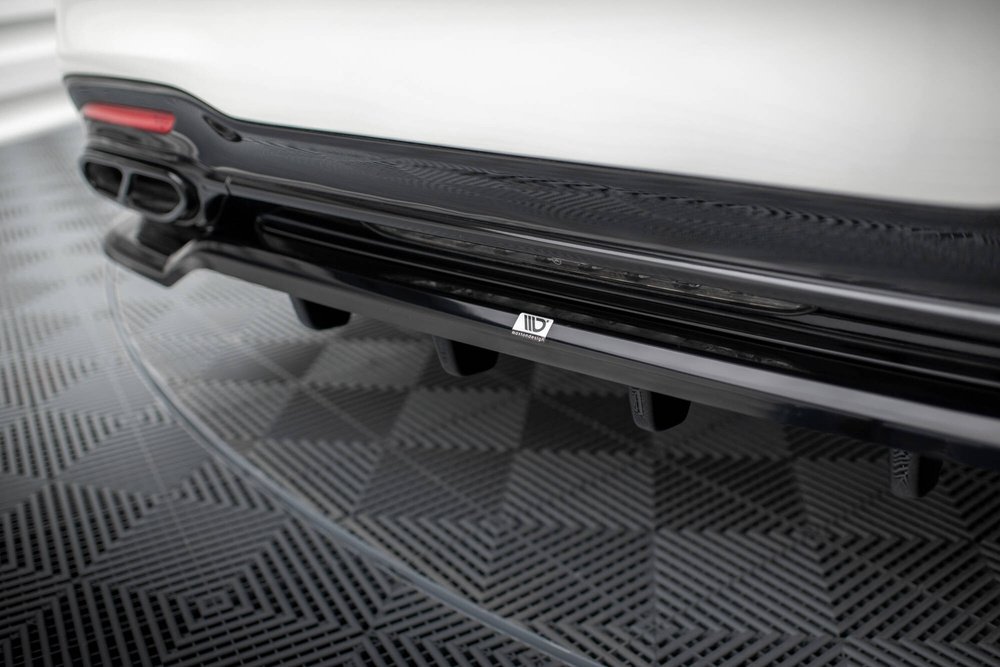 Arriere Splitter (avec une barre verticale) Mercedes-Benz S AMG-Line W222 Facelift