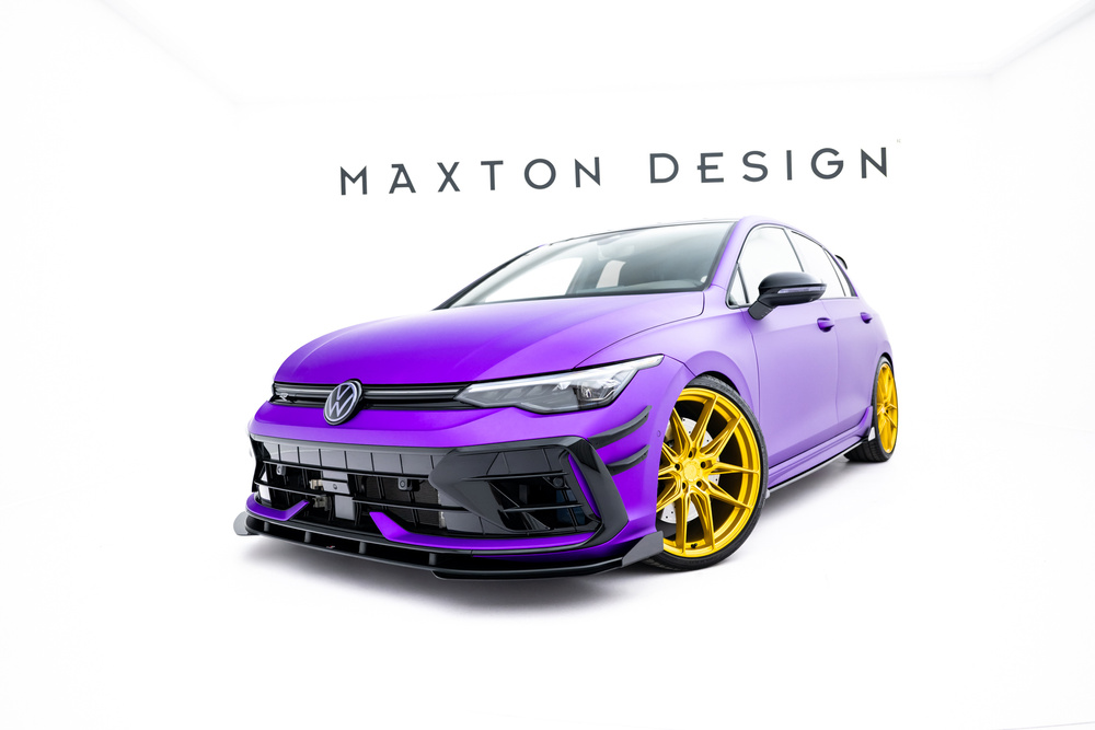 Street Pro Lame Du Pare-Chocs Avant + Flaps Volkswagen Golf R Mk8 Facelift