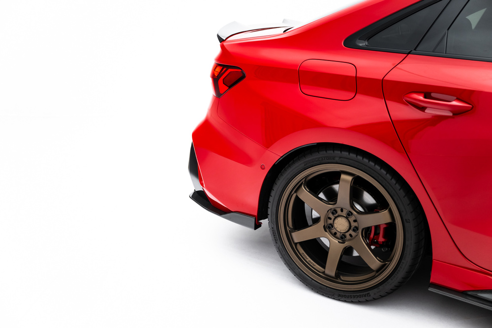 Fibre de Carbone Lames De Pare-Chocs Arrière Latérales Audi RS3 Sedan 8Y Facelift
