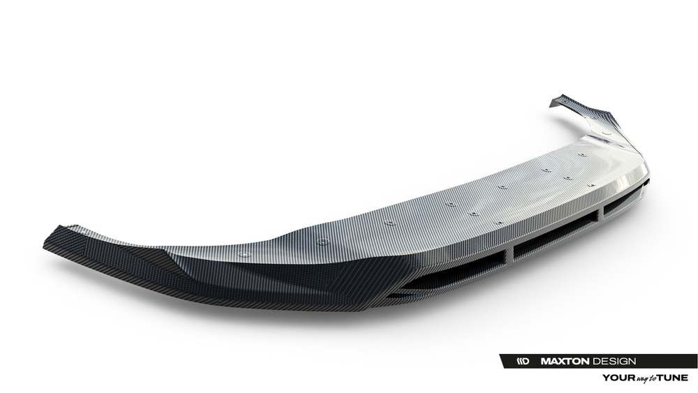 Fibre de Carbone Lame Du Pare-Chocs Avant Audi SQ8 / Q8 S-Line Mk1 Facelift