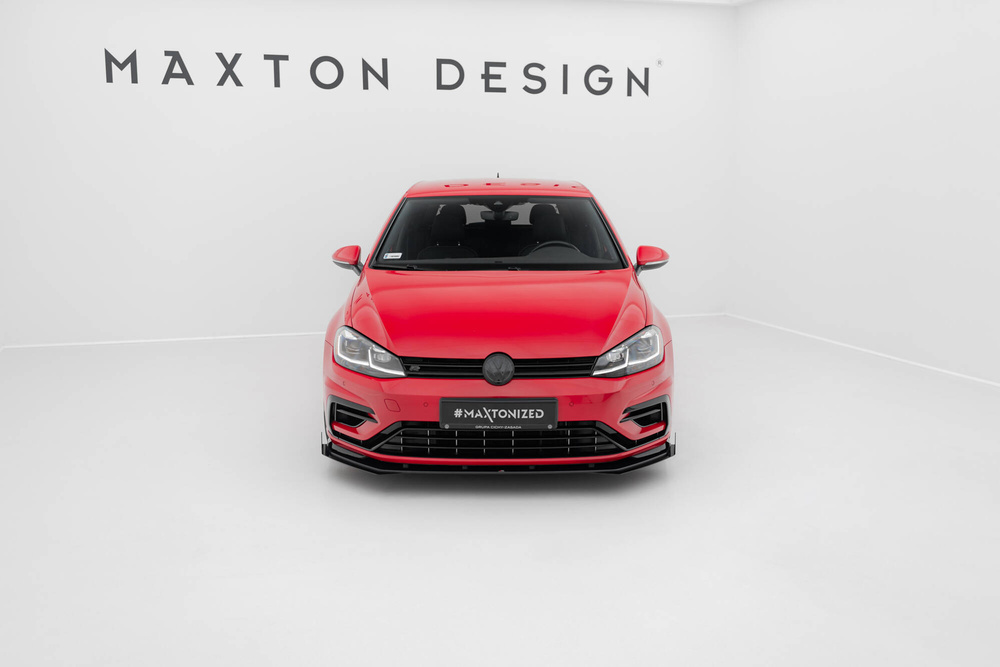 Street Pro Lame Du Pare-Chocs Avant + Flaps Volkswagen Golf R / R-Line Mk7 Facelift