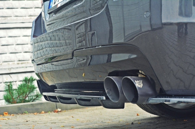 Arriere Splitter BMW 5 M-Pack Sedan/Touring F10/F11 (avec deux extrémités d'échappement doubles)