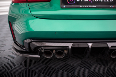 Fibre de Carbone Lames De Pare-Chocs Arrière Latérales BMW M3 Sedan / Touring G80 / G81