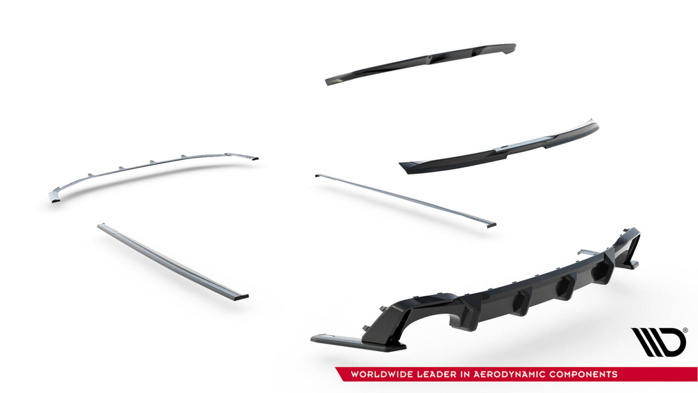 Set of Prepreg Carbon Fiber Splitters Audi RS6 C8 / C8 Facelift