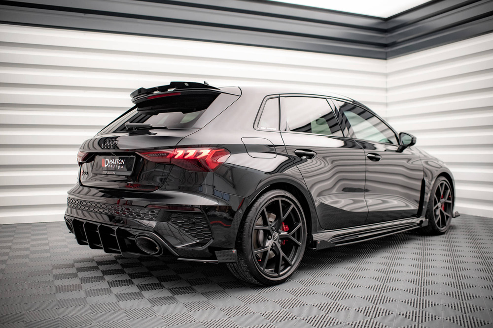 Street Pro Lame Du Pare Chocs Arriere + Flaps Audi RS3 Sportback 8Y