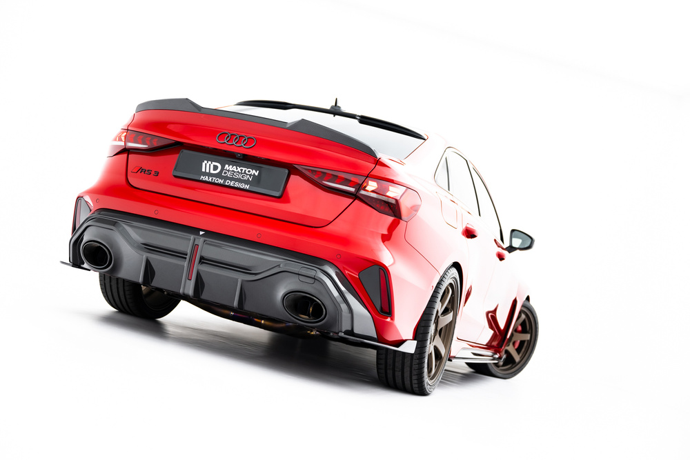 Fibre de Carbone Lames De Pare-Chocs Arrière Latérales Audi RS3 Sedan 8Y Facelift