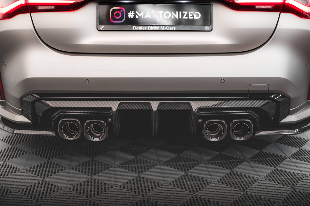 Fibre de Carbone Diffuseur Arrière BMW M4 G82 / G82 Facelift