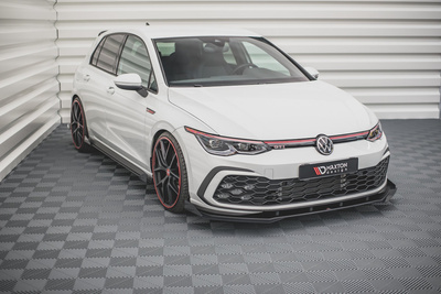 Street Pro Lame Du Pare-Chocs Avant + Flaps Volkswagen Golf GTI / GTE / GTD / R-Line Mk8