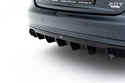 Diffuseur Arrière Complet Audi A4 B8 Facelift (Version double échappement simple face)