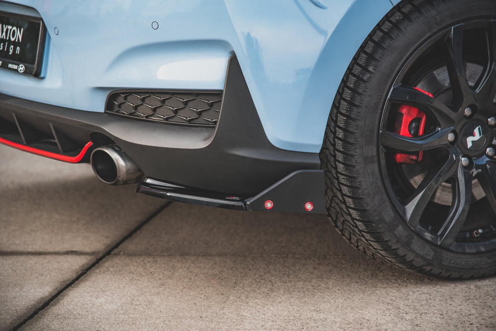 Lames De Pare-Chocs Arrière Latérales V.6 + Ailerons Hyundai I30 N Mk3 Hatchback