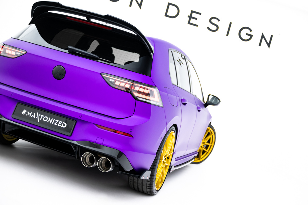 Lames De Pare-Chocs Arrière Latérales V.2 + Ailerons Volkswagen Golf R Mk8 Facelift