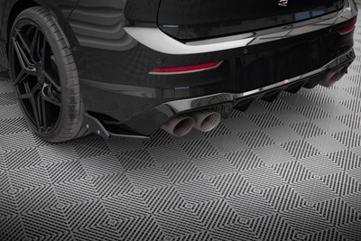 Lames De Pare-Chocs Arrière Latérales V.5 + Flaps Volkswagen Golf R Mk8