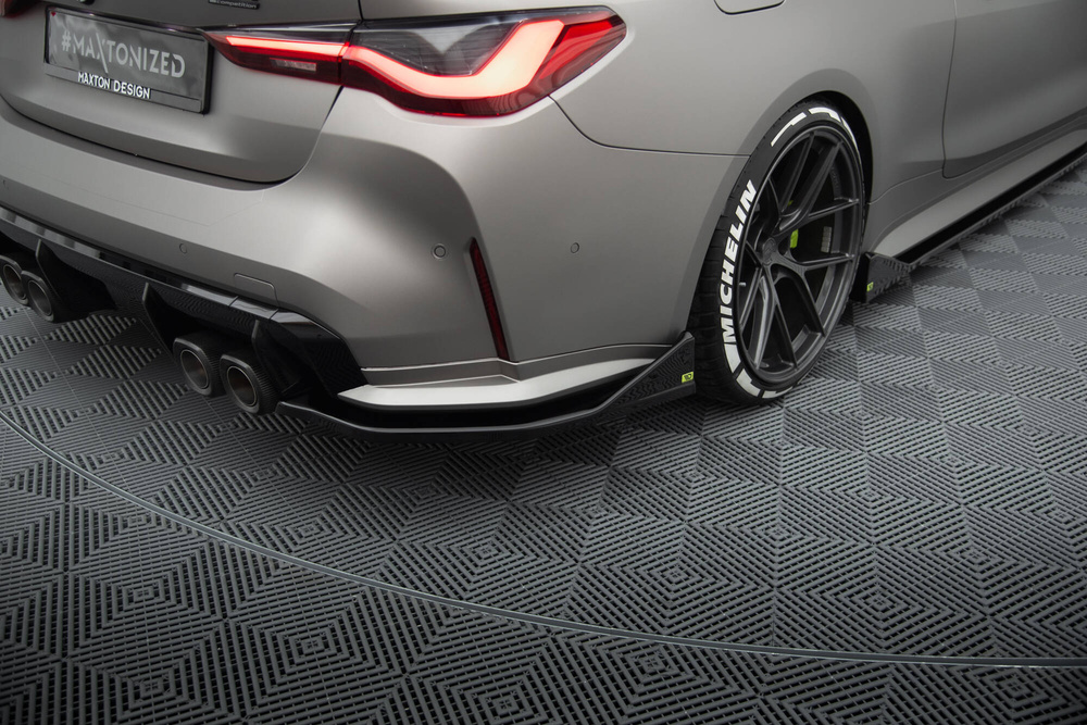 Lames De Pare-Chocs Arrière Latérales  V.3 CSL Look BMW M4 G82 / G82 Facelift
